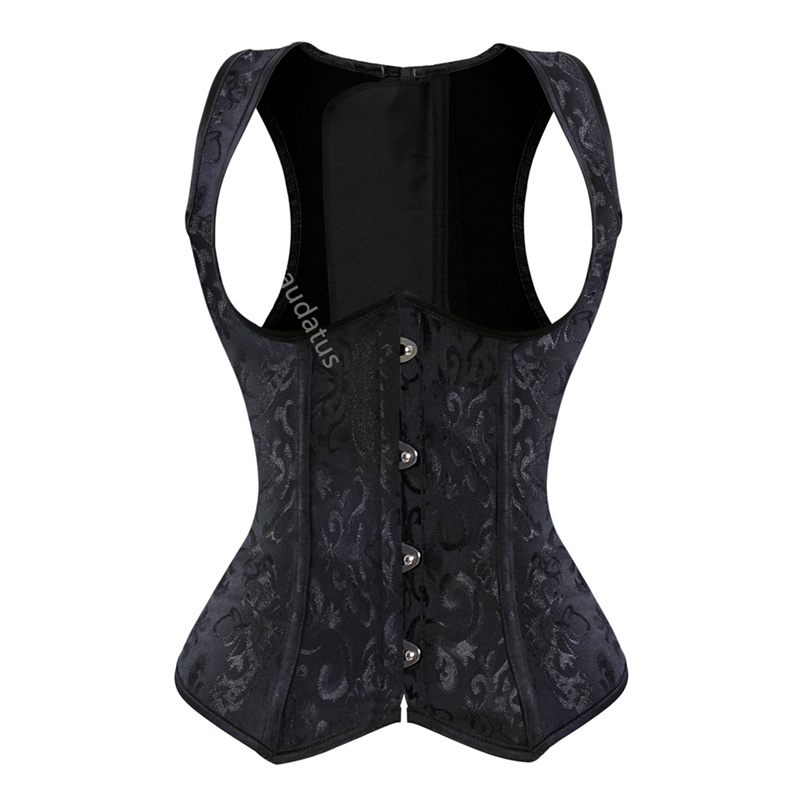 Boning Corset Steel - Caudatus 언더버스트 코르셋 스트랩 탑 보정속옷,