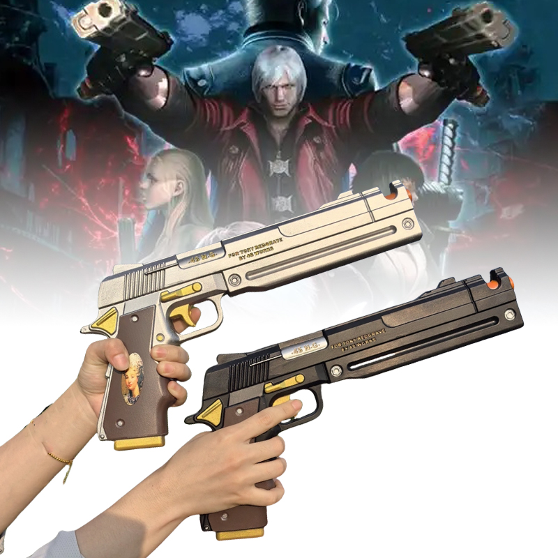 Cosplay Prop Pistol - PU 단테 권총 총 에보니 아이보리