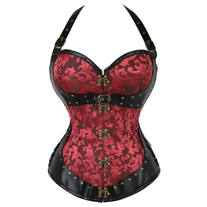 Steampunk 코르셋 탑 스틸 뼈 코르셋 고딕 가죽 - Boning Corset Steel 리뷰 및 가격
