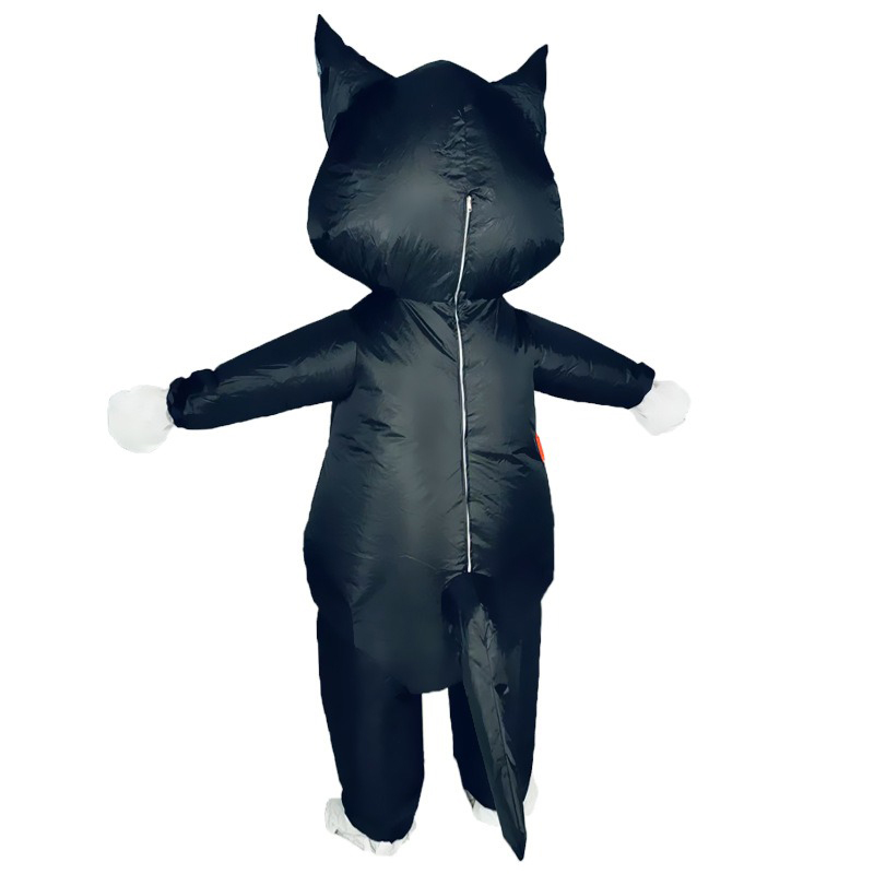 할로윈 장난용 풍선 의상 오렌지 블랙 고양이 만화 캐릭 - Cosplay Prop Business 리뷰 및 가격