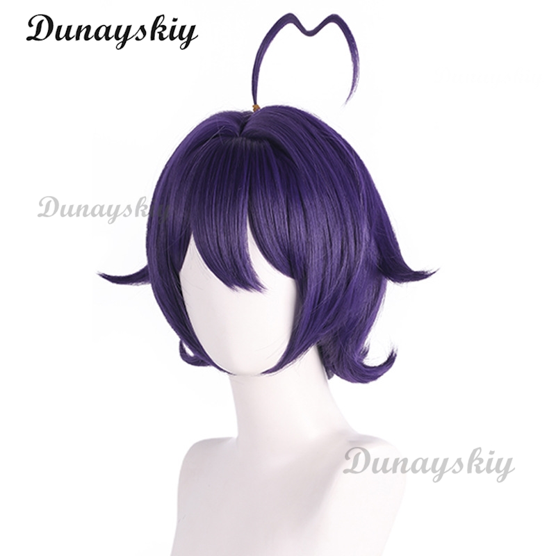 마법 소녀 히이라기 우테나 코스프레 가발 보라색 짧은  - Cosplay Prop Diy 리뷰 및 가격