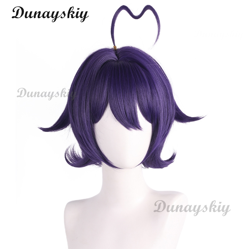 마법 소녀 히이라기 우테나 코스프레 가발 보라색 짧은  - Cosplay Prop Diy 리뷰 및 가격