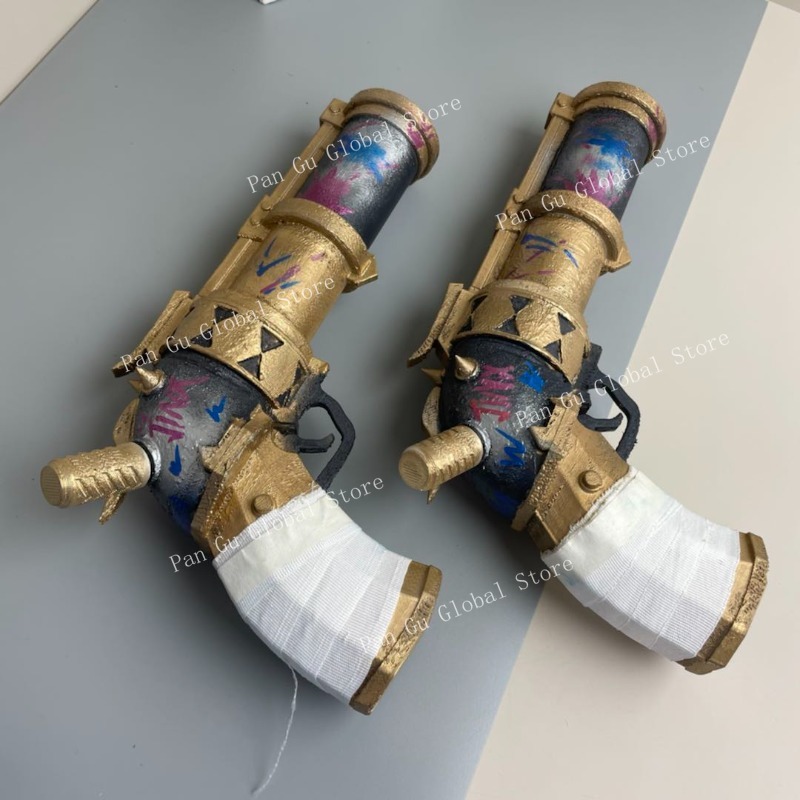 28cm/11.02in Jinx Pistol 맞춤형 3 - Cosplay Prop Pistol 리뷰 및 가격