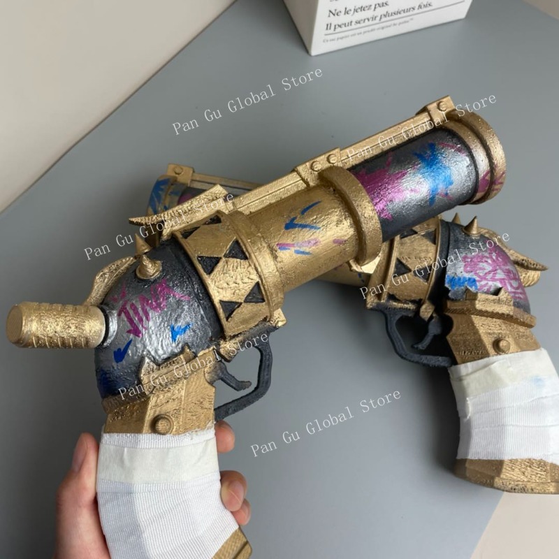 28cm/11.02in Jinx Pistol 맞춤형 3 - Cosplay Prop Pistol 리뷰 및 가격