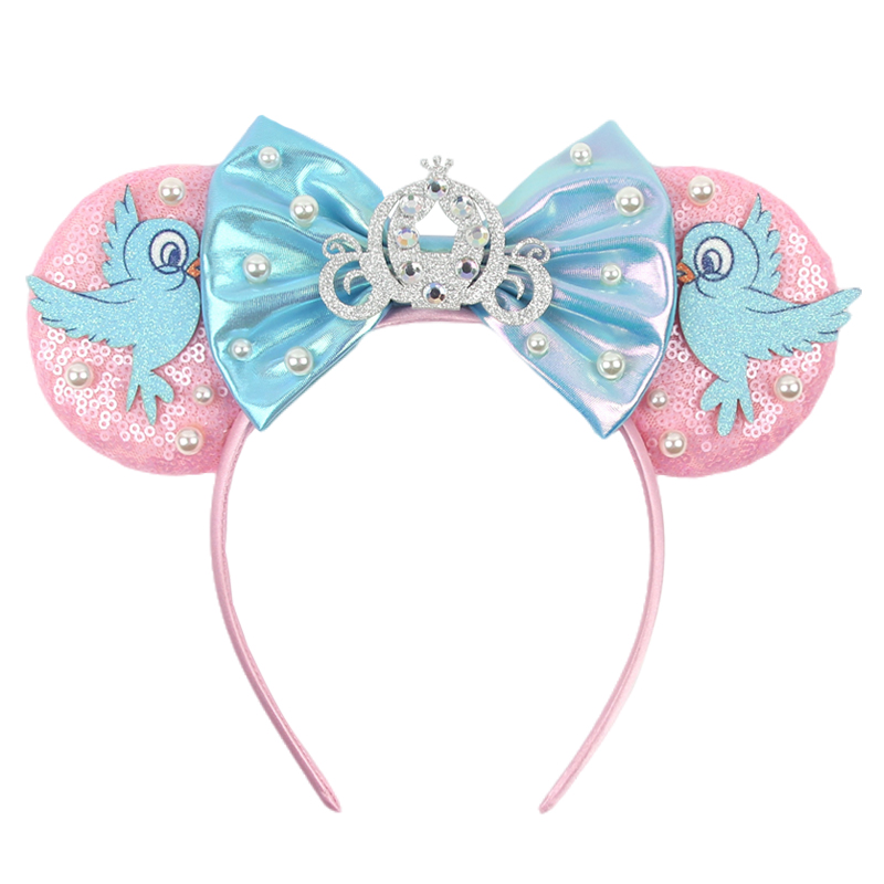디즈니 신데렐라 미키 마우스 귀 머리띠 스팽글 활 소녀 - Cosplay Prop Bow 리뷰 및 가격