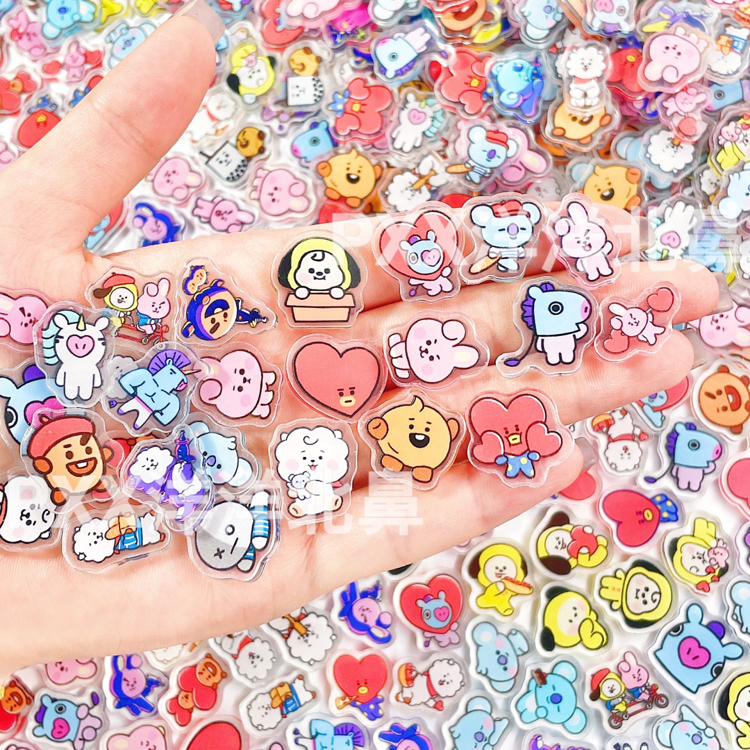 100개 BT21 BTS 단층 2cm 아크릴 조각품 주 - Cosplay Prop Diy 리뷰 및 가격