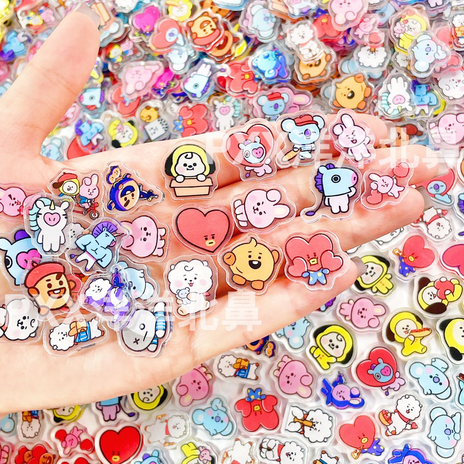 100개 BT21 BTS 단층 2cm 아크릴 조각품 주 - Cosplay Prop Diy 리뷰 및 가격