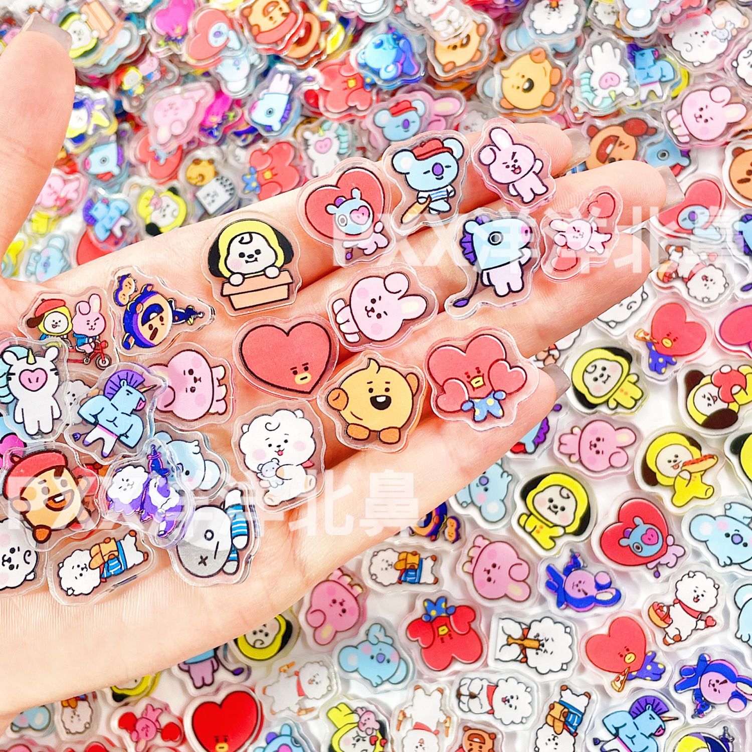 100개 BT21 BTS 단층 2cm 아크릴 조각품 주 - Cosplay Prop Diy 리뷰 및 가격